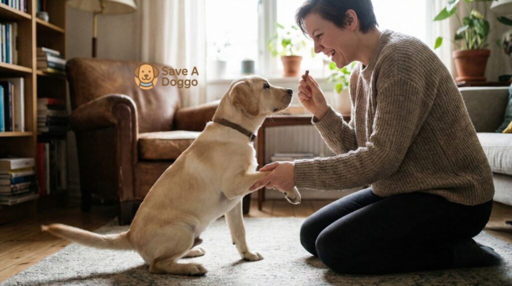 Dog Training Tips for Beginners at Home: Step-by-Step Guide for New Dog Owners dog training tips for beginners at home using positive reinforcement in a cozy living room