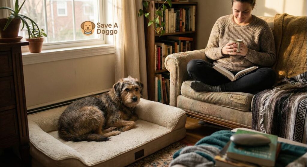 how to help a rescue dog settle in