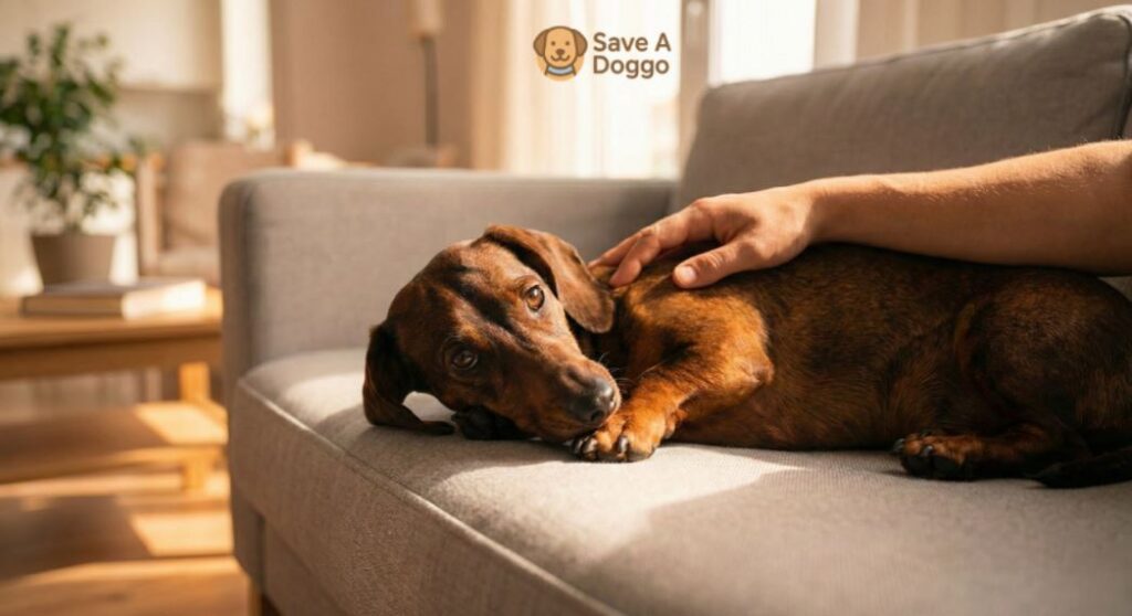 signs your rescue dog is starting to trust you