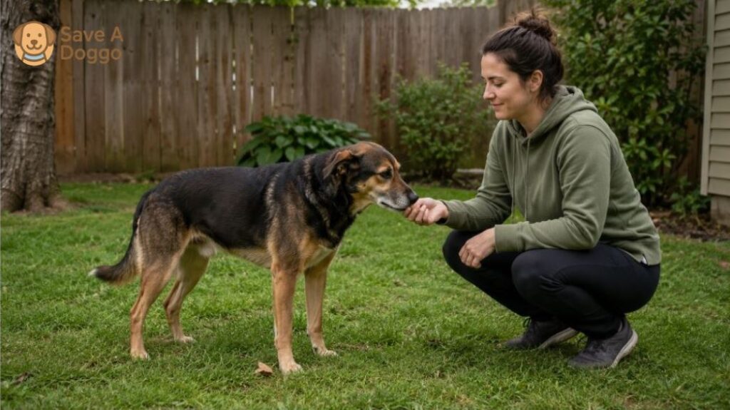 house training adult rescue dog