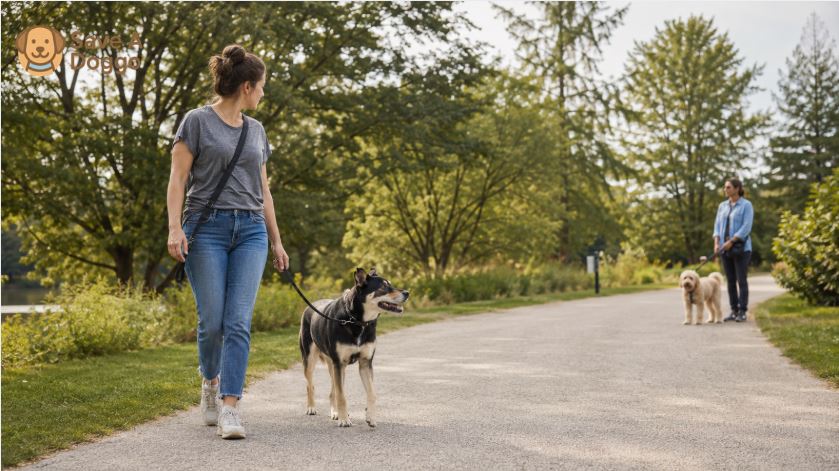 leash reactivity in rescue dogs distance plan