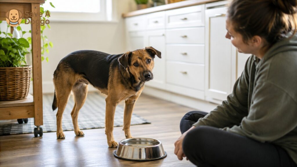 rescue dog not drinking water after adoption