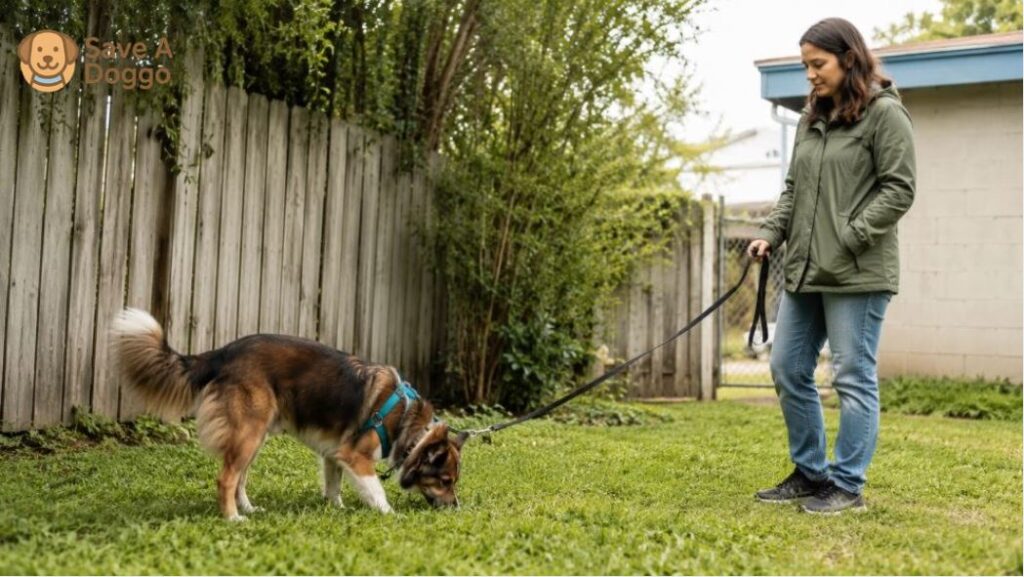 rescue dog not peeing or pooping